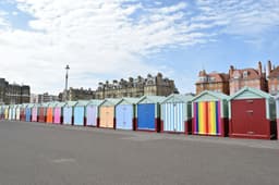 Colourful beach sheds, Brighton