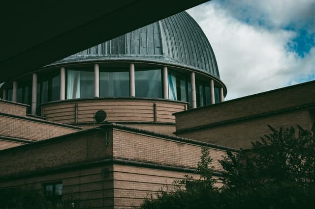 A Milton Keynes building with a domed roof