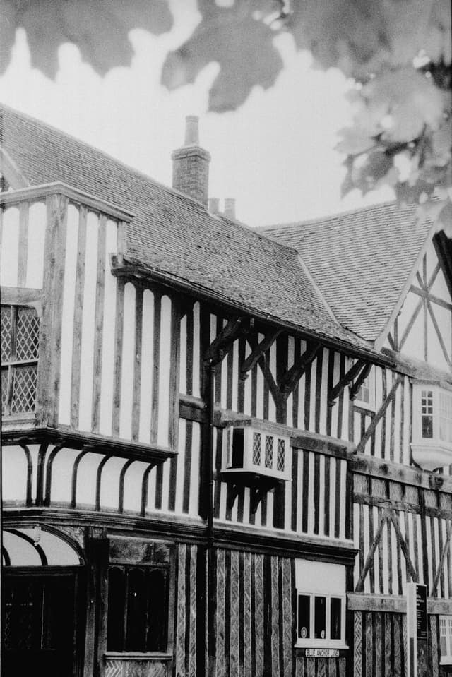 A timber-framed building on Blue Anchor Lane, Southampton