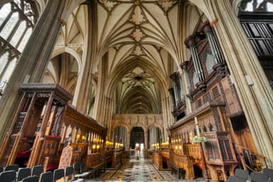Inside Bristol Cathedral