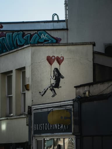 Street art on a Bristol building