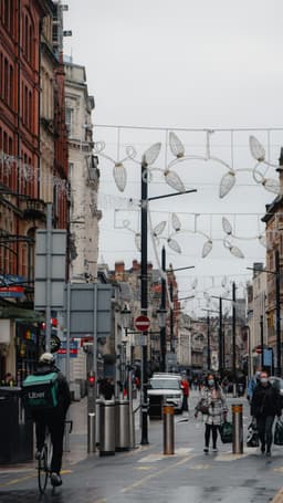A busy Cardiff street