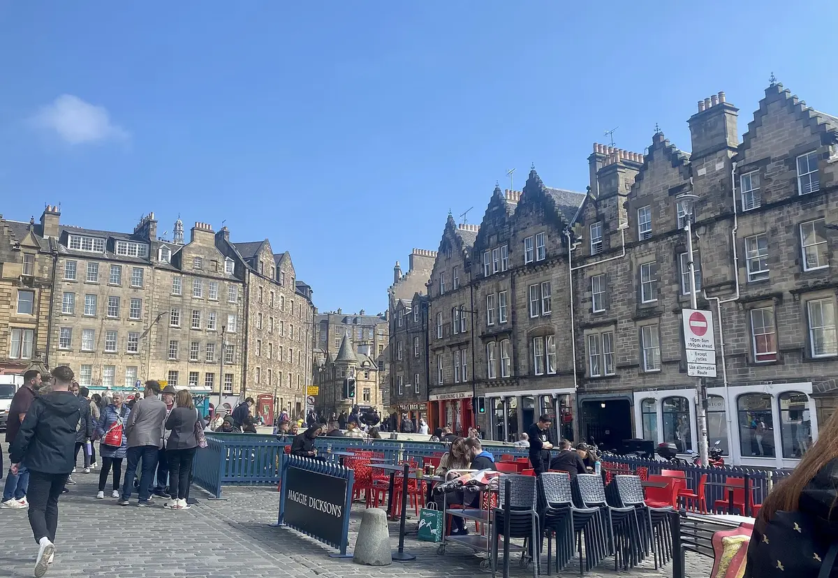 The Grassmarket in Edinburgh's Old Town