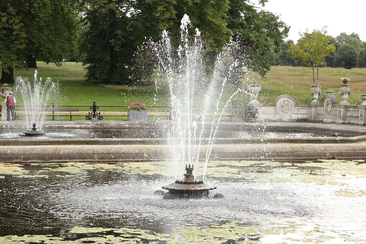 The Italian Gardens fountains in Kensington Gardens