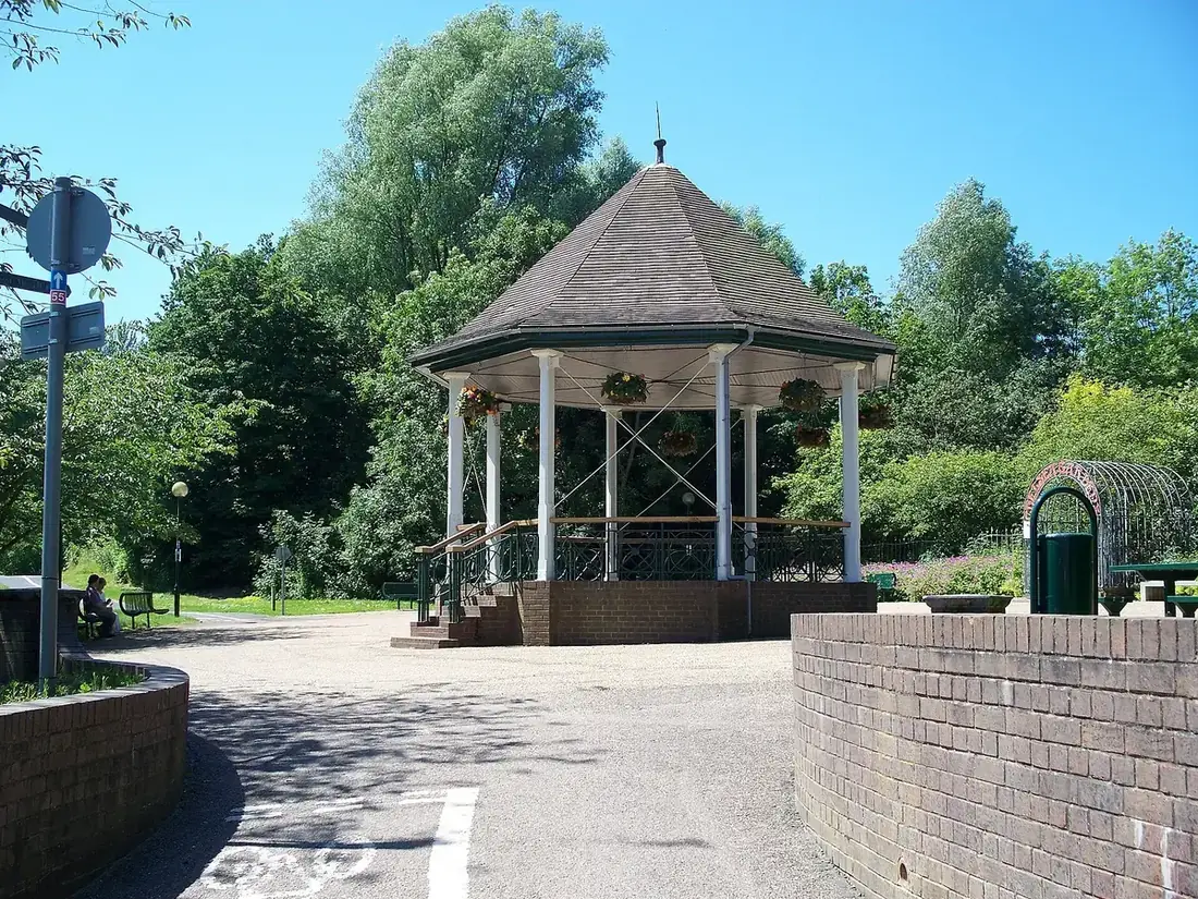 The bandstand in Telford Town Park